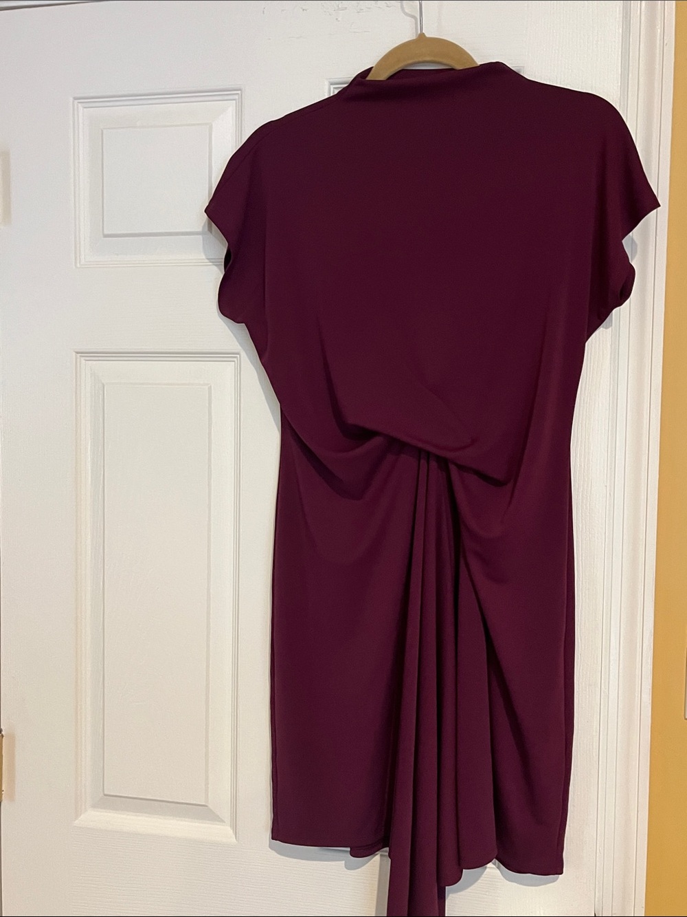 EXPRESS Elegant Plum Draped Women’s Dress Size XS